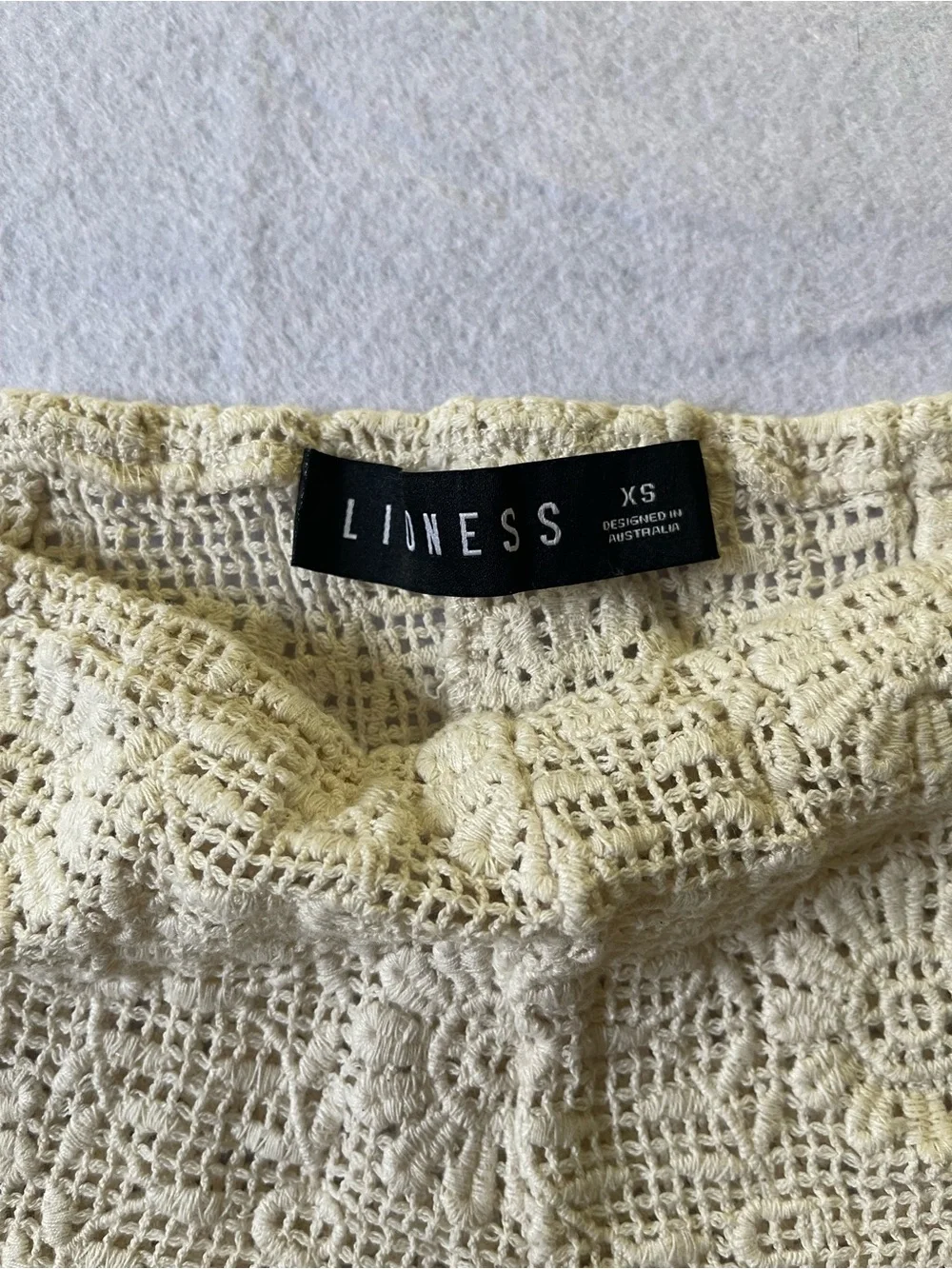 Lioness Cream Crochet Lace Shorts